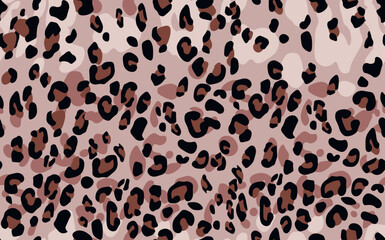 Abstract modern leopard seamless pattern. Animals trendy background. Color decorative vector stock illustration for print, card, postcard, fabric, textile. Modern ornament of stylized skin