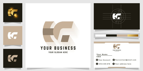 Letter HC or NC monogram logo