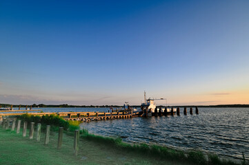 pier at sunset