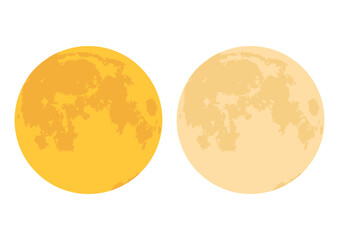 月_満月_イラスト_セット  © yugashi