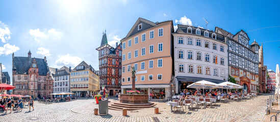 Marktplatz, Marburg an der Lahn, Hessen, Deutschland 