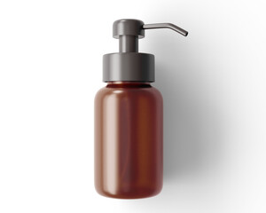 Blank Cosmetics Amber Spray Bottle packaging with transparent background.