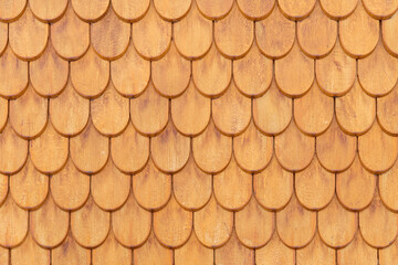 pattern of wooden roof shingles