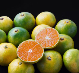 青切りみかん　　スタジオ撮影