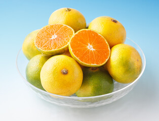 青切りみかん　　スタジオ撮影