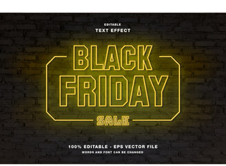 Black Friday 3d editable Text Effect