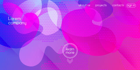 Liquid Purple Background. Web Page Cover