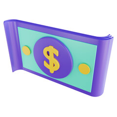 3D illustration Money