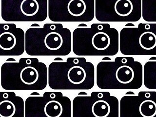 seamless camera retro pattern