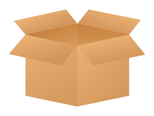 Carton parcel box. Shipping delivery symbol. Gift box icon.  stock illustration.