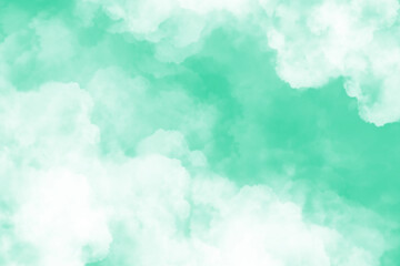 Green Cloud Texture Background
