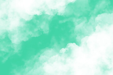 Green Cloud Texture Background
