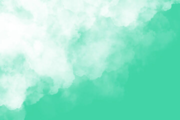 Fototapeta na wymiar Green Cloud Texture Background 