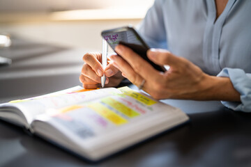 Calendar Schedule Plan In Paper And