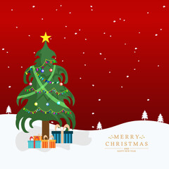 Merry Christmas vector illustration