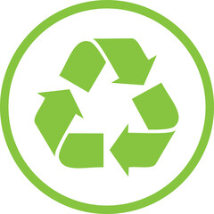 Obraz premium ECO ICON THREE GREEN ARROWS ISOLATED STENCIL 