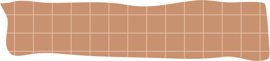 Brown Cute Hand Drawn Washi Tape