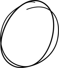 Hand Drawn Scribble Circle Sketch