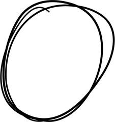 Hand Drawn Scribble Circle Sketch