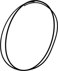 Hand Drawn Scribble Circle Sketch