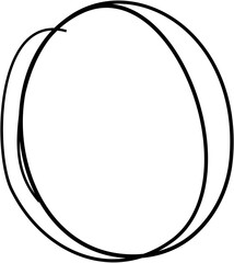 Hand Drawn Scribble Circle Sketch