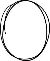 Hand Drawn Scribble Circle Sketch