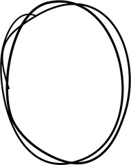 Hand Drawn Scribble Circle Sketch