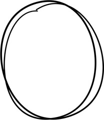 Hand Drawn Scribble Circle Sketch