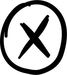 Obraz premium Hand Drawn Check Sign