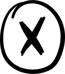 Hand Drawn Check Sign