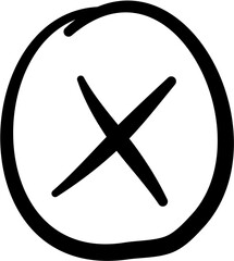 Hand Drawn Check Sign