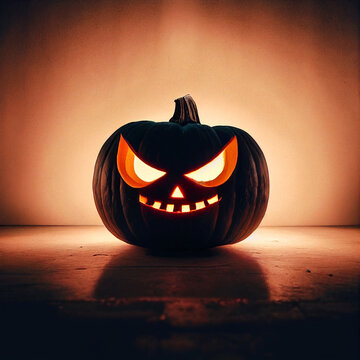 Scary Jack-O-Lantern Halloween Pumpkin

(Generated with AI)