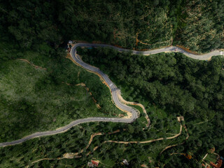 An ariel photo of Badulla - Passara road, Sri Lanka