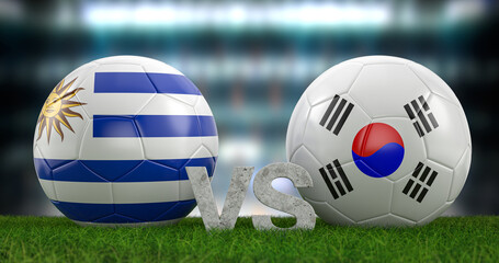Football world cup group H Uruguay vs South Korea