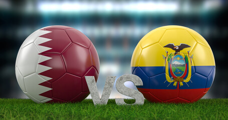 Football world cup group A Qatar vs Ecuador