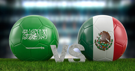 Football world cup group C Saudi Arabia vs Mexico