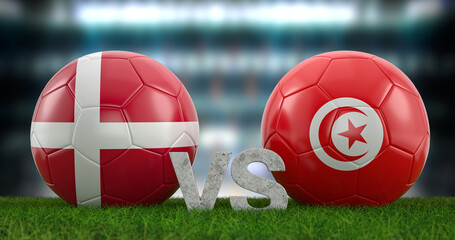 Football world cup group D Denmark vs Tunisia