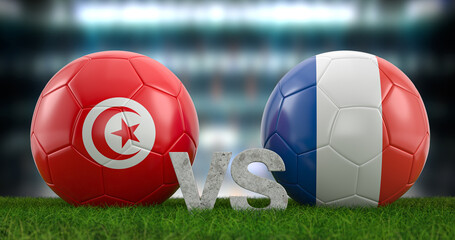 Football world cup group D Tunisia vs France