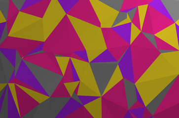 Colorful abstract geometric background with triangular polygons. Colorful mosaic of triangle.