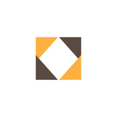 Square, Triangle logo letter KK image vector