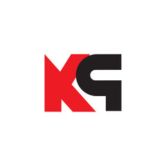 Fototapeta premium Monogram logo letter KP image fvector