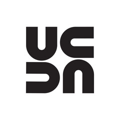 Monogram logo letter UCCU image vector
