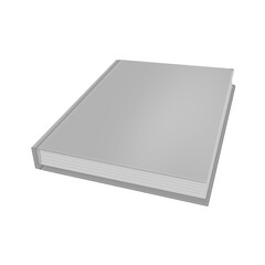 blank book cover isolated