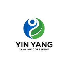 Yin Yang Logo Template Design Creative idea 