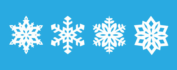 Fototapeta na wymiar snowflake icon set vector sign symbol, snowflake vector, snowflake set