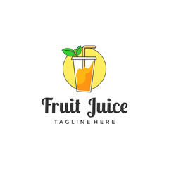 Juice healthy fresh Logo Template Design Creative idea 