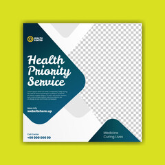 Medical social media post template