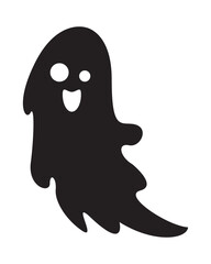 halloween ghost floating silhouette