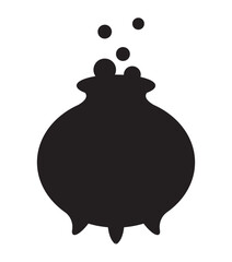 halloween cauldron silhouette