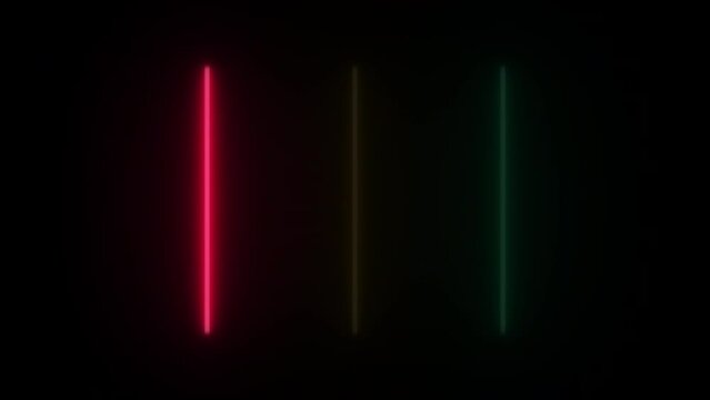 Concept 103-N1 Animated abstract neon light with led light effect and flashing moving pattern.